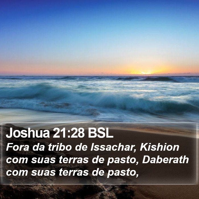 Joshua 21:28 BSL Bible Study