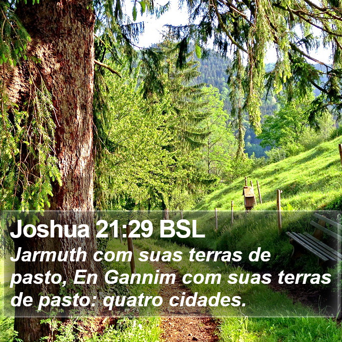 Joshua 21:29 BSL Bible Study