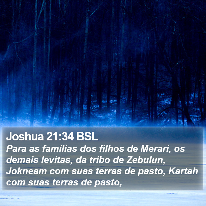 Joshua 21:34 BSL Bible Study