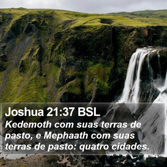 Joshua 21:37 BSL Bible Study