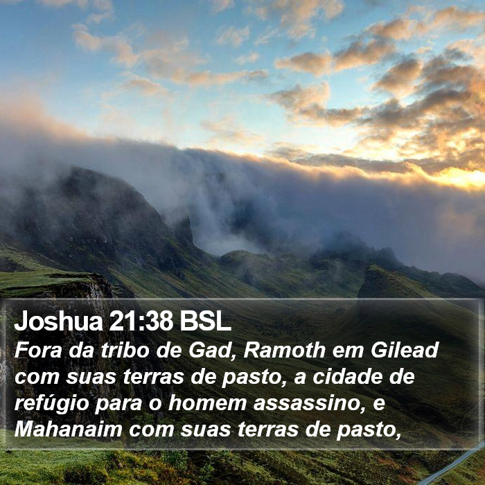 Joshua 21:38 BSL Bible Study