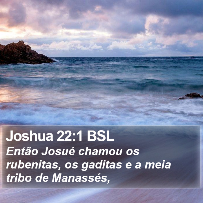 Joshua 22:1 BSL Bible Study