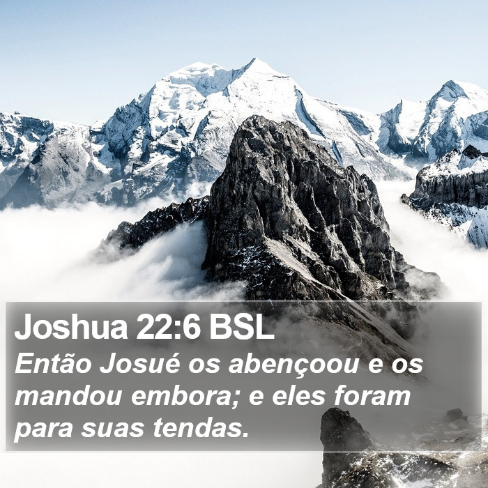 Joshua 22:6 BSL Bible Study