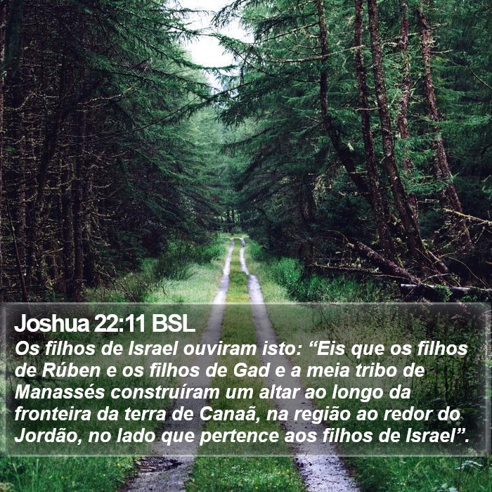 Joshua 22:11 BSL Bible Study