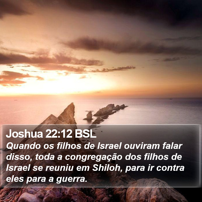 Joshua 22:12 BSL Bible Study