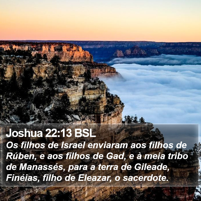 Joshua 22:13 BSL Bible Study