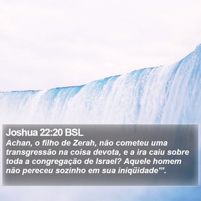 Joshua 22:20 BSL Bible Study