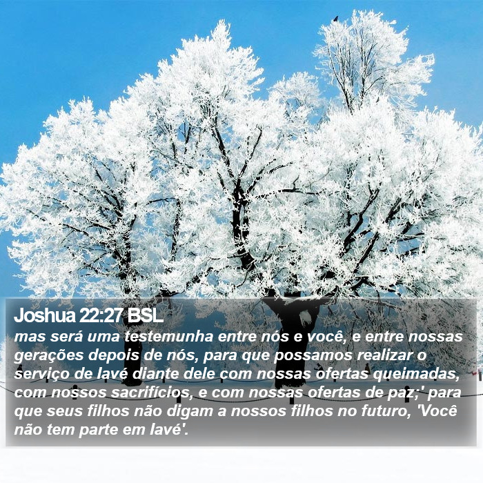 Joshua 22:27 BSL Bible Study