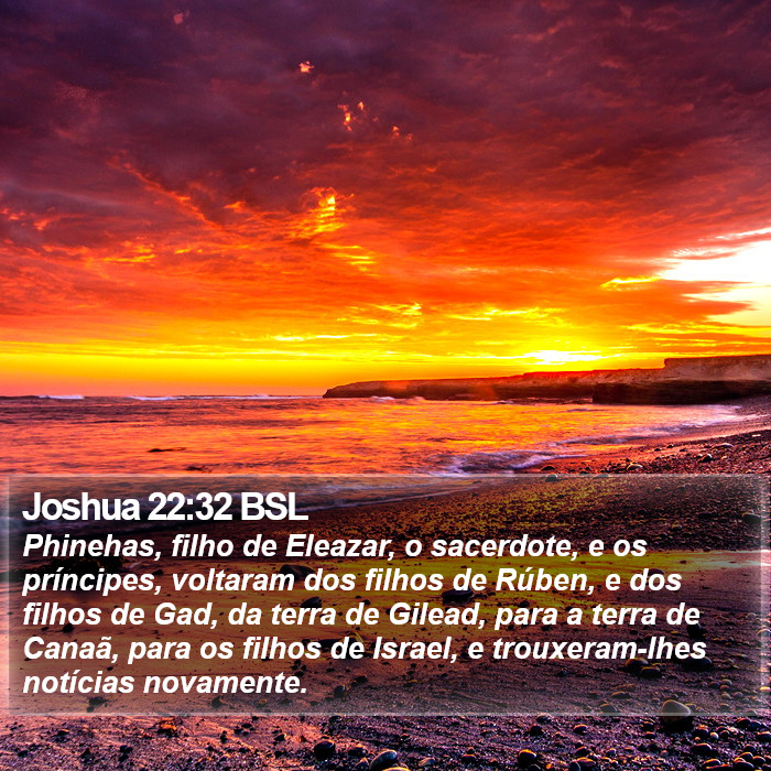 Joshua 22:32 BSL Bible Study