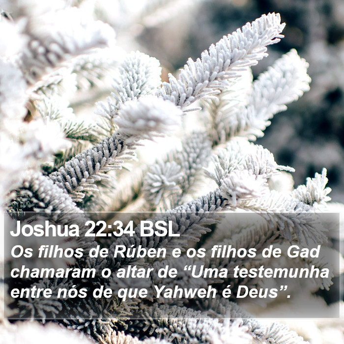 Joshua 22:34 BSL Bible Study