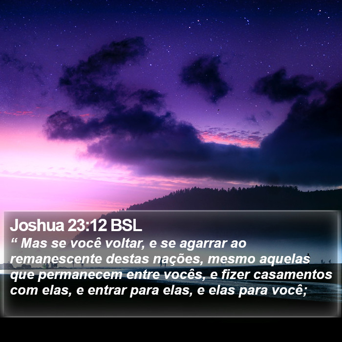 Joshua 23:12 BSL Bible Study