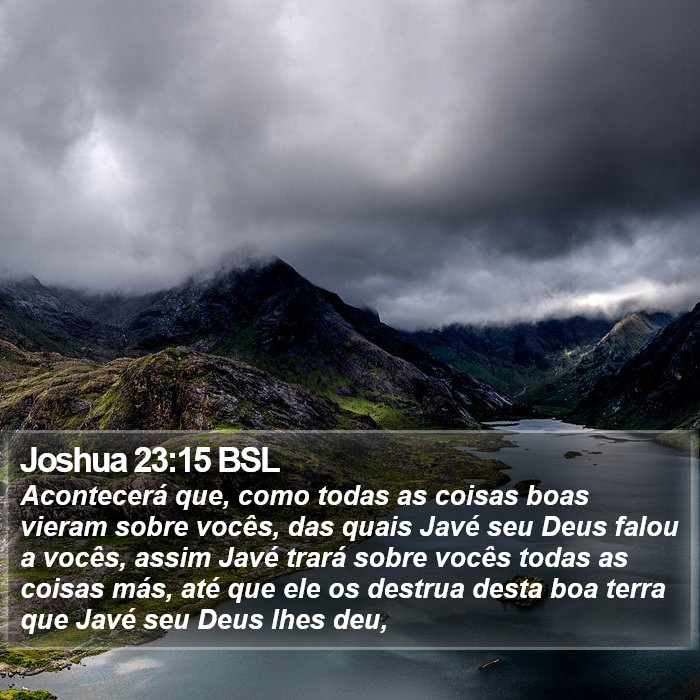 Joshua 23:15 BSL Bible Study