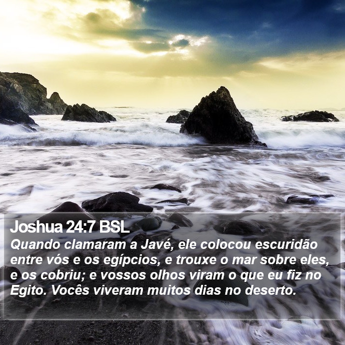 Joshua 24:7 BSL Bible Study