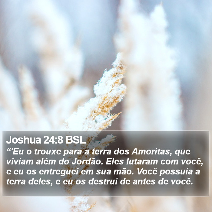 Joshua 24:8 BSL Bible Study