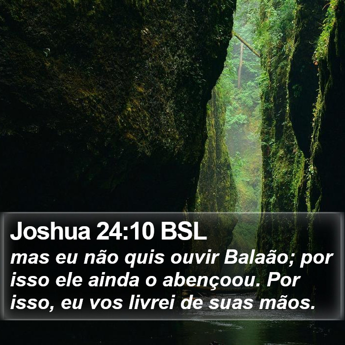 Joshua 24:10 BSL Bible Study