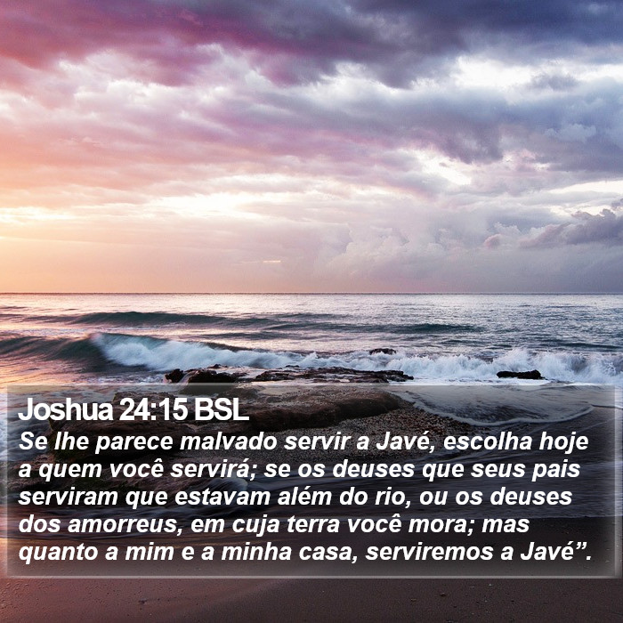 Joshua 24:15 BSL Bible Study