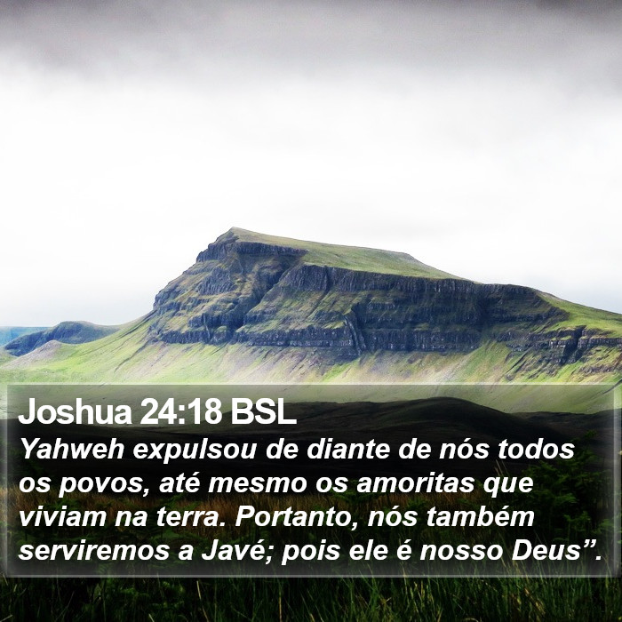 Joshua 24:18 BSL Bible Study