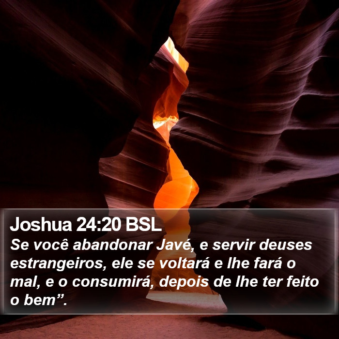 Joshua 24:20 BSL Bible Study