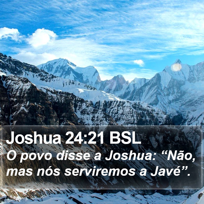 Joshua 24:21 BSL Bible Study