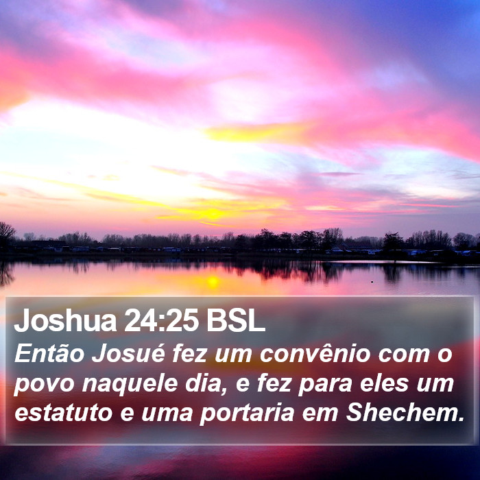 Joshua 24:25 BSL Bible Study