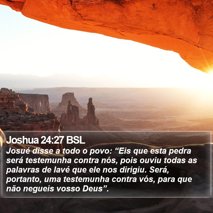 Joshua 24:27 BSL Bible Study