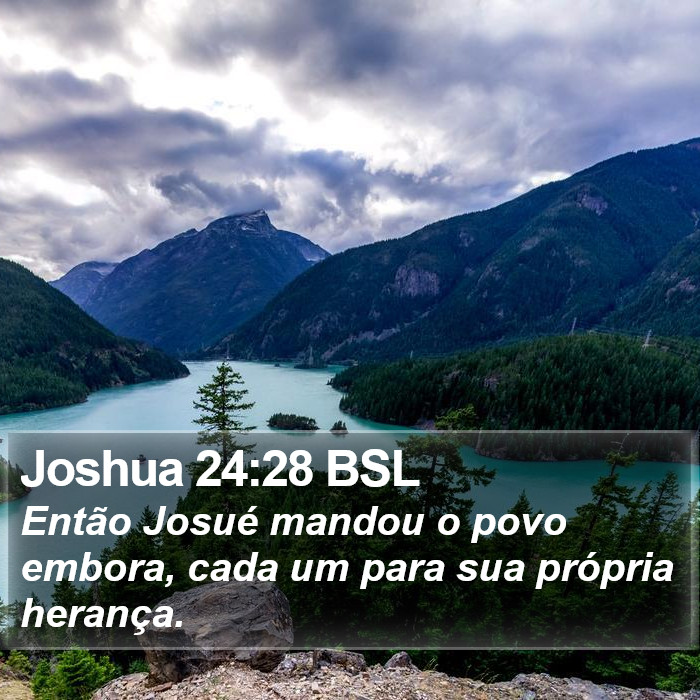 Joshua 24:28 BSL Bible Study