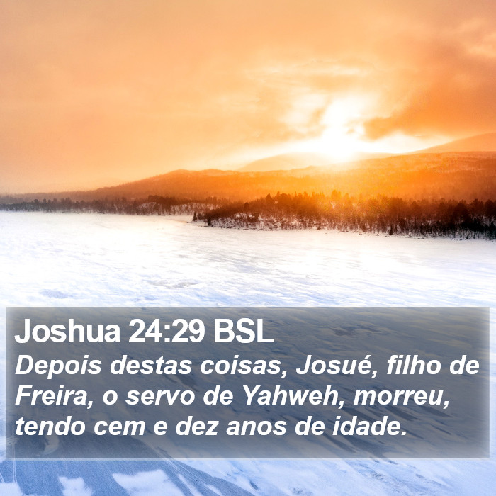 Joshua 24:29 BSL Bible Study