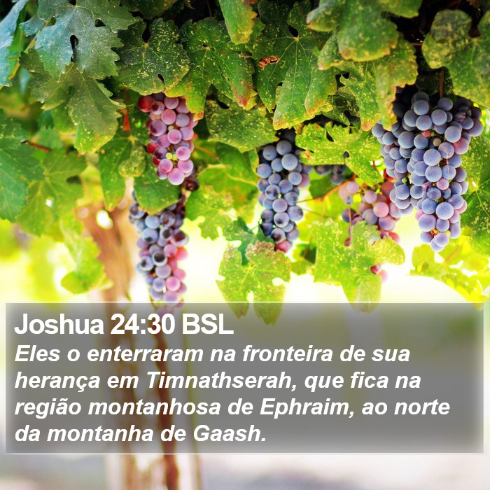 Joshua 24:30 BSL Bible Study