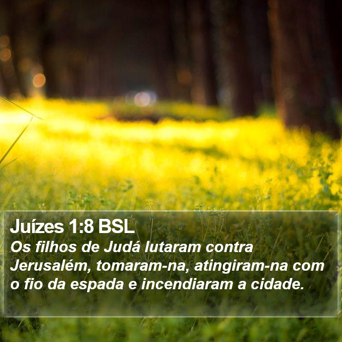 Juízes 1:8 BSL Bible Study