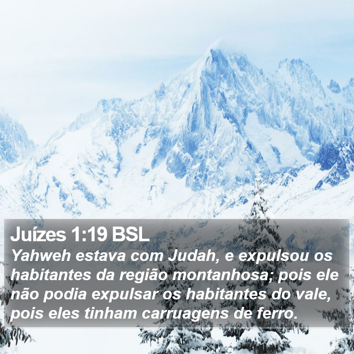 Juízes 1:19 BSL Bible Study