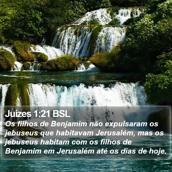 Juízes 1:21 BSL Bible Study