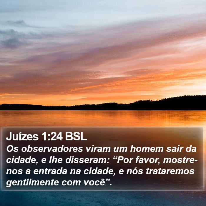 Juízes 1:24 BSL Bible Study