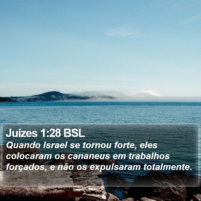 Juízes 1:28 BSL Bible Study