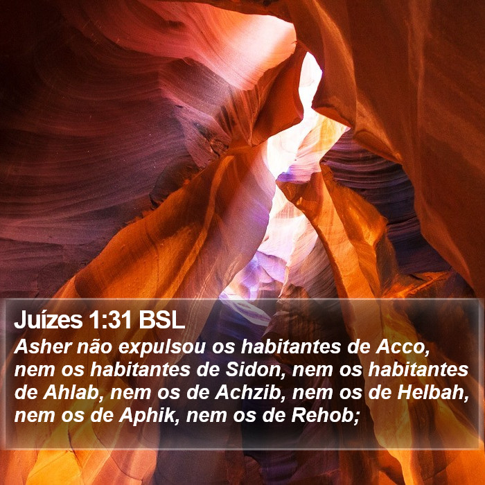 Juízes 1:31 BSL Bible Study