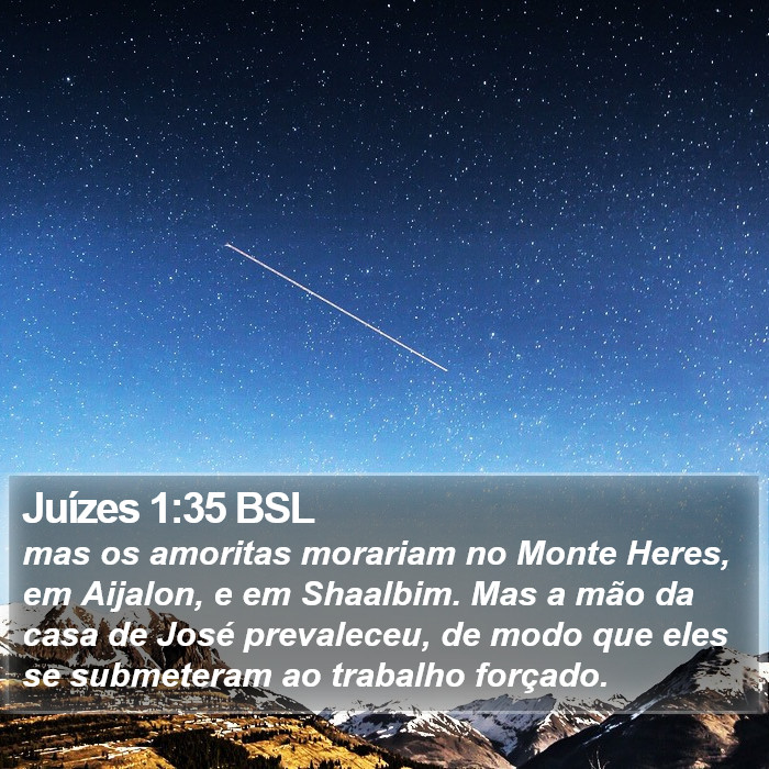 Juízes 1:35 BSL Bible Study