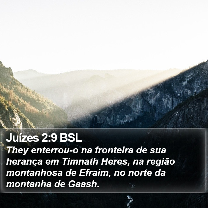 Juízes 2:9 BSL Bible Study