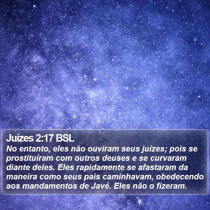 Juízes 2:17 BSL Bible Study