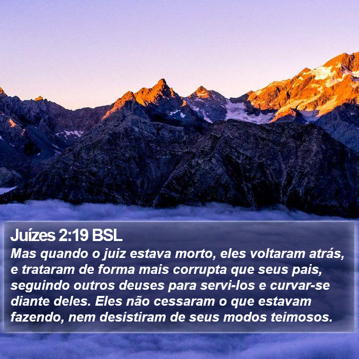 Juízes 2:19 BSL Bible Study