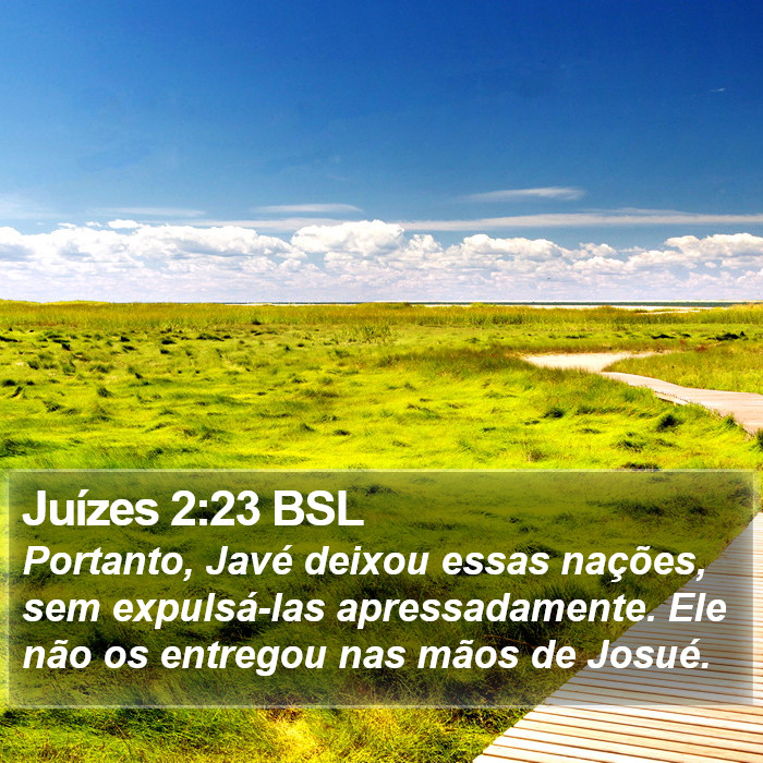 Juízes 2:23 BSL Bible Study