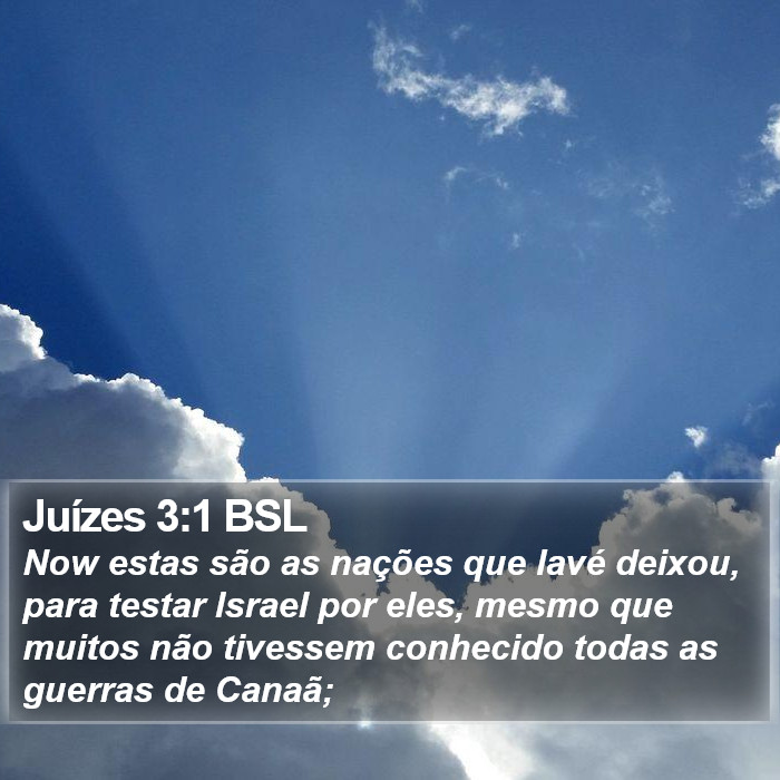 Juízes 3:1 BSL Bible Study