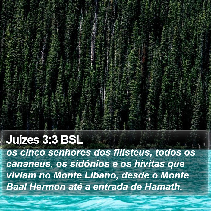 Juízes 3:3 BSL Bible Study