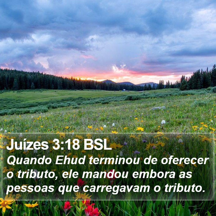 Juízes 3:18 BSL Bible Study