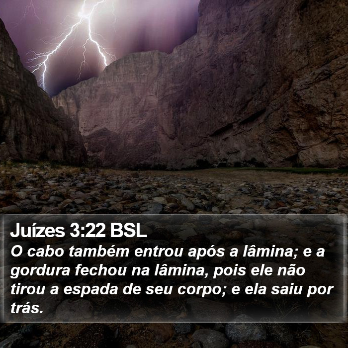 Juízes 3:22 BSL Bible Study