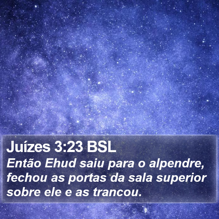 Juízes 3:23 BSL Bible Study