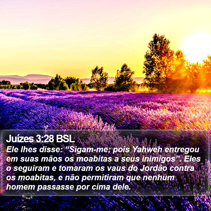 Juízes 3:28 BSL Bible Study