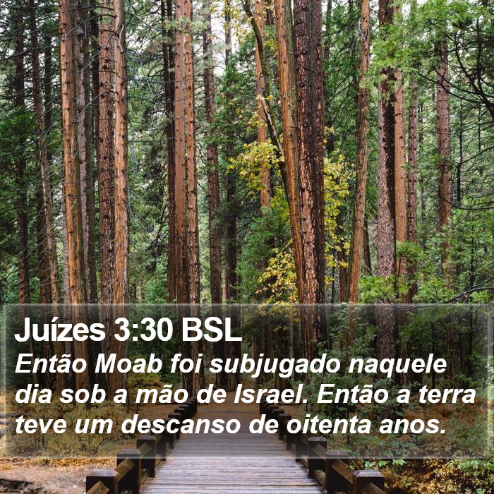 Juízes 3:30 BSL Bible Study