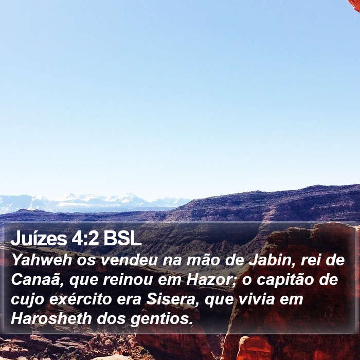 Juízes 4:2 BSL Bible Study