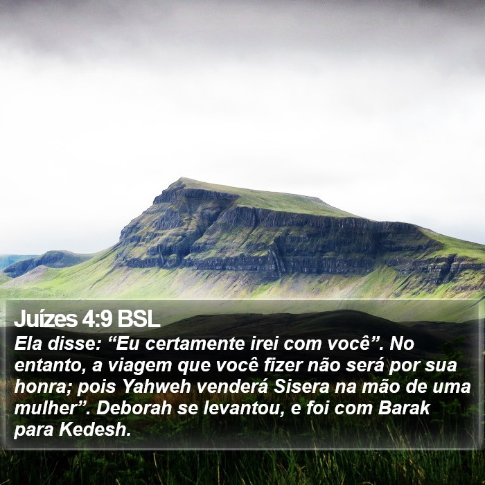 Juízes 4:9 BSL Bible Study