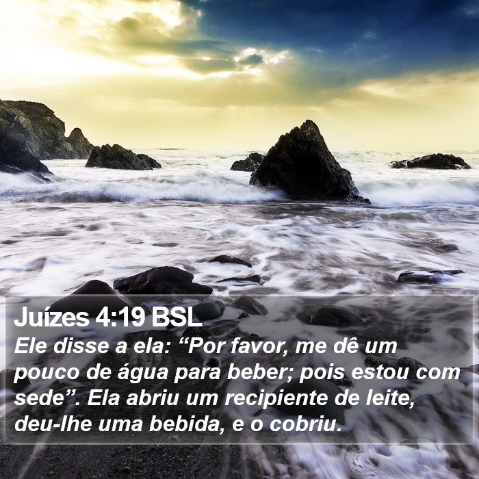 Juízes 4:19 BSL Bible Study