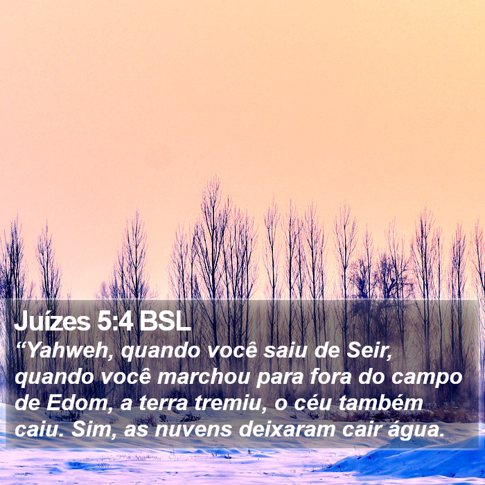 Juízes 5:4 BSL Bible Study